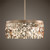 55" Matte Gold Body with Shimmering Textured Gold Shade 3-Bulb Hanging Pendant Ceiling Light Fixture - IMAGE 1