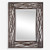 3.5' Rectangular Mocha Brown Woven Metal Hanging Wall Mirror - IMAGE 1