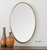 Beveled Oval Wall Mirror - 28" - Gold - IMAGE 3