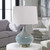 Mottled Table Lamp with Hardback Shade - 25" - Gray and Blue - IMAGE 2