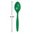 Solid Reusable Plastic Party Spoons - 6.75" - Green - Club Pack of 600 - IMAGE 2