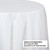 Rounded Picnic Party Table Covers - 82” - White - Club Pack of 12 - IMAGE 2