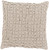 20" Dove Gray Contemporary Square Throw Pillow - Down Filler - IMAGE 1