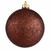 Holographic Glitter Drenched Chocolate Brown Shatterproof Christmas Ball Ornament 4" (100mm) - IMAGE 1