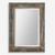 Distressed Beveled Rectangular Wall Mirror - 38" - Blue and Cream - IMAGE 1
