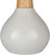 18.5" Contemporary Tear Drop Shaped Table Lamp with White Drum Shade - IMAGE 4