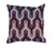 20" Purple and Gray Geometric Square Throw Pillow - Down Filler - IMAGE 1