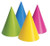 Neon Colors Paper Birthday Party Hats - 6.25" - Club Pack of 96 - IMAGE 1