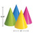 Neon Colors Paper Birthday Party Hats - 6.25" - Club Pack of 96 - IMAGE 3