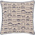 18" Beige and Blue Square Throw Pillow - Down Filler - IMAGE 1