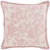 22" Pink and White Floral Square Throw Pillow - IMAGE 1