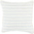 18" Pale Blue and Cream Striped Square Throw Pillow - Down Filler - IMAGE 1