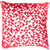 20" Red and White Contemporary Square Throw Pillow - IMAGE 1