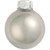 Pearl Finish Glass Christmas Ball Ornaments - 4" (100mm) - Silver - 6ct - IMAGE 2