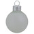 Matte Finish Glass Christmas Ball Ornaments - 4.75" (120mm) - Clear Frost - 4ct - IMAGE 1