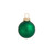 Green Shatterproof Matte Finish Glass Christmas Ball Ornaments 7" (180mm) - IMAGE 1