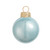 6ct Pearl Sky Blue Glass Ball Christmas Ornaments 4" (100mm) - IMAGE 1