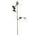 Single Long Stem Rose Bud Artificial Floral Spray - 23" - Cream - IMAGE 2