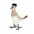 Handcrafted Roadrunner Bird Stuffed Animals - 8" - Brown and White - Set of 6 - IMAGE 1