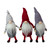 Set of 3 Standing Gnome Christmas Ornaments 10" - IMAGE 1