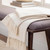 Cream White Fringed Rectangular Throw Blanket 50" x 60" - IMAGE 2