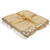 Shimmering Sequins with Fleece Christmas Throw Blanket - 49" x 67" - Gold and White - IMAGE 2