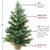 Mixed Cashmere Berry & Pinecone Medium Artificial Christmas Tree with Burlap Base - 24" - Unlit - IMAGE 6