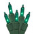 Mini Christmas Light Set - Teal Green - 18ft Green Wire - 100ct - IMAGE 1
