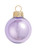 Small Pearl Finish Glass Christmas Ball Ornaments - 2" (50mm) - Lavender - 28ct - IMAGE 1