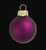 Matte Finish Glass Christmas Ball Ornaments - 2.75" (70mm) - Plum Purple - 12ct - IMAGE 2