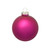 Matte Finish Glass Christmas Ball Ornaments - 2.75" (70mm) - Pink - 12ct - IMAGE 1