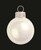 Pearl Finish Glass Christmas Ball Ornaments - 2" (50mm) - Polar White - 28ct - IMAGE 1