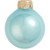 Pearl Finish Glass Christmas Ball Ornaments 3.25" (80mm) - Powder Blue - 8ct - IMAGE 2