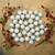 Matte Finish Glass Christmas Ball Ornaments - 1.25" (30mm) - Polar White - 2ct - IMAGE 2