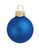8ct Blue and Gold Matte Glass Christmas Ball Ornaments 3.25" (80mm) - IMAGE 1