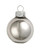 Shiny Finish Glass Christmas Ball Ornaments - 2" (50mm) - Silver - 28ct - IMAGE 1
