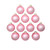 Matte Finish Glass Christmas Ball Ornaments - 2.75" (70mm) - Baby Pink - 12ct - IMAGE 2