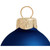 Mini Matte Finish Glass Christmas Ball Ornaments - 1.5" (40mm) - Midnight Blue - 40ct - IMAGE 3