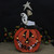 13" Black and Orange Pumpkin Standing Wood Halloween Decor - IMAGE 3