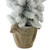 Potted Flocked Mini Pine Slim Christmas Tree with Berries - 2' - Unlit - IMAGE 5