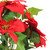 15.5" Red and Green Artificial Poinsettia Christmas Flower Arrangement in Silver Pot - IMAGE 2