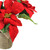10" Red Poinsettia Artificial Christmas Floral Arrangement - IMAGE 3