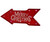 23" Battery Operated Lighted Color Changing Red Arrow Merry Christmas Sign - IMAGE 1