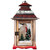 Snowmen Christmas Scene Rustic Wood Candle Lantern - 14.5" - IMAGE 2