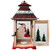 Snowmen Christmas Scene Rustic Wood Candle Lantern - 14.5" - IMAGE 4