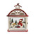 14.5" Red and White Snowman Holiday Scene Christmas Candle Lantern - IMAGE 1