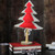 14" Red and Brown Christmas Tree Tabletop Decor - IMAGE 4
