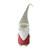 Plaid Blushing Santa Gnome Figure - 19" - Red and White - IMAGE 1