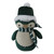 6" Green and Ivory Penguin Wearing a Scarf Tabletop Decor - IMAGE 1