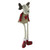 14.75" Red and White Plaid Elk Sitting with Dangling Legs Tabletop Decoration - IMAGE 2
